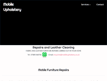 Tablet Screenshot of mobileupholstery.co.uk